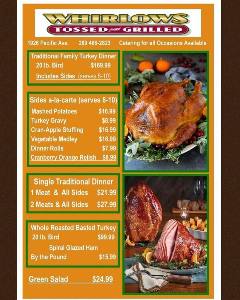 whirlows's tweet photo. It’s time for Whirlows famous Thanksgiving dinners! 
Pick up one, heat and serve, and spend time with your family! 

#thanksgiving #dinner #turkey #ham #delicious #foodie #family #friends #friendsgiving #order #supportlocal #supportsmallbusiness #2021 https://t.co/OJVwwqTYKO https://t.co/Pp2ItlIzB5