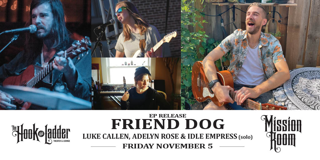 TheHookMpls's tweet photo. TONIGHT at @Thehookmpls #MissionRoom -> A night of amazing #songwriters feat Friend Dog (Vinnie from @Thelastrevel) EP Release w/ #LukeCallen #AdelynRose #IdleEmpress :: Doors 6pm :: Music 7pm :: 21+
--
TIX -> https://t.co/jZhGSZp9YB
--
#Acoustic #concert #Minneapolis #Minnesota https://t.co/yxu18urCPj