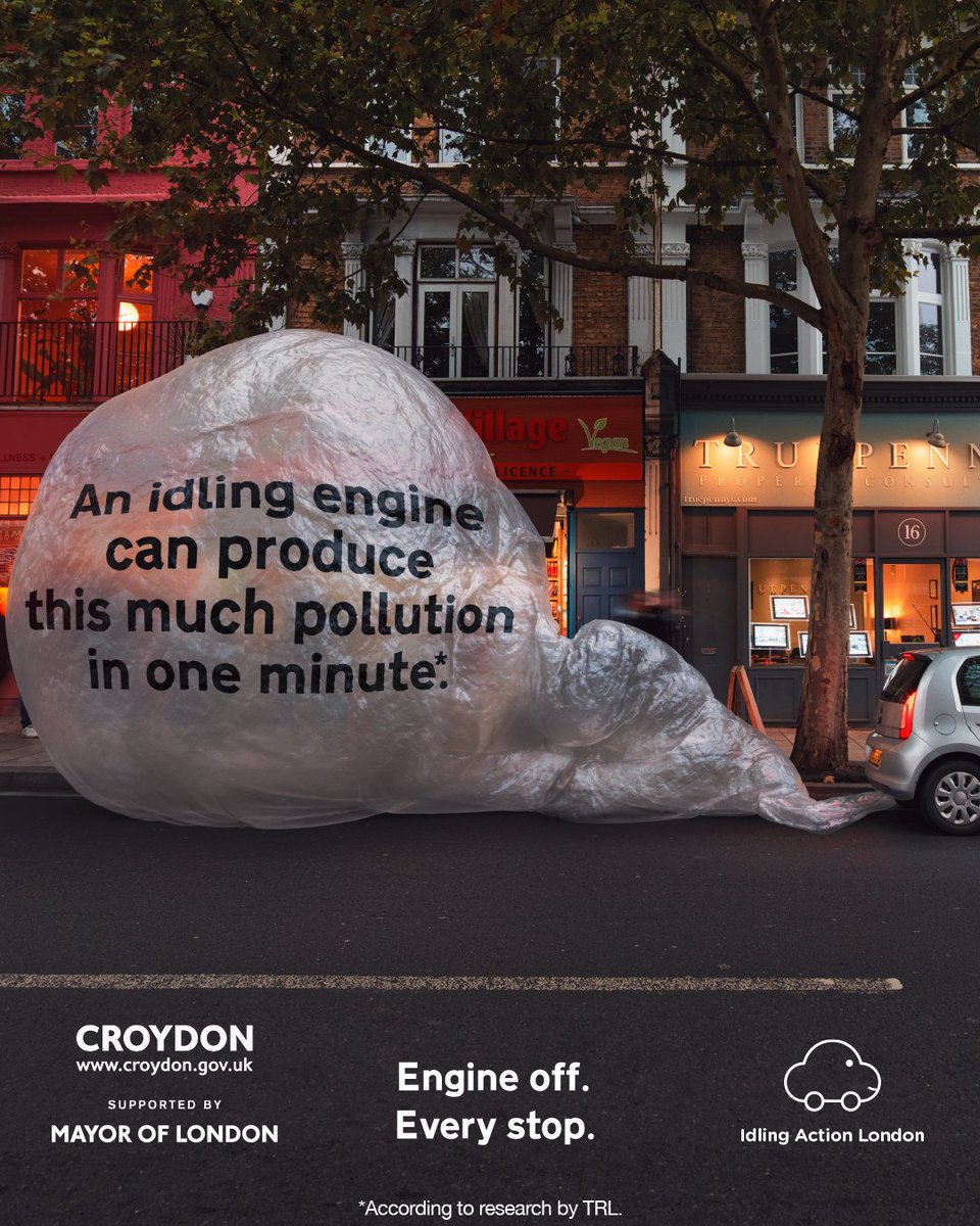 yourcroydon's tweet photo. 🛑🚗☁️Croydon is leading by example in tackling harmful emissions and air pollution while supporting the London-wide @idlingaction #EngineOffEveryStop campaign. Read more in our recent news story: https://t.co/qmdmlxbmo4 @ali_Croydon https://t.co/nwk4Ggocre