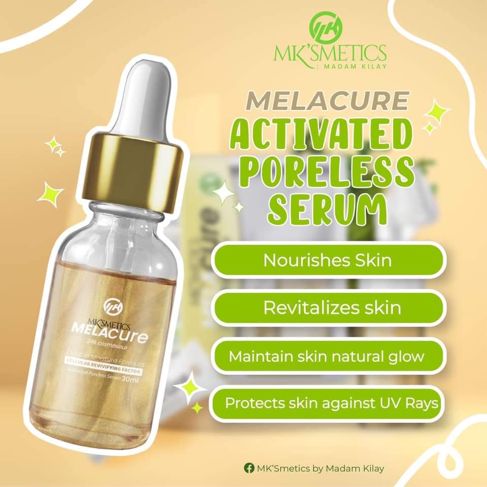 Mark1027006's tweet photo. Introducing our MelaCURE Activated Poreless Serum with 24k GOLD cosmegold! Hindi mo na kailangan gumastos ng malaki para sa mamahaling gold bits at serum.

Nabibili ito nang isang set mga barbies! may kasamang  melaCURE facial foam bath at melaCURE dual peel formula advanced crea https://t.co/4yH6ptYtIo