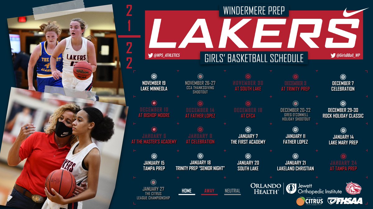 WPS_Athletics's tweet photo. The @GirlsBBall_WP team is ready for another season of exciting action. The Lakers open their regular season on November 19 with a home game against Lake Minneola. Go Lakers!

21-22 Schedule: https://t.co/bqmooqMunb https://t.co/p4sJHnHPzJ