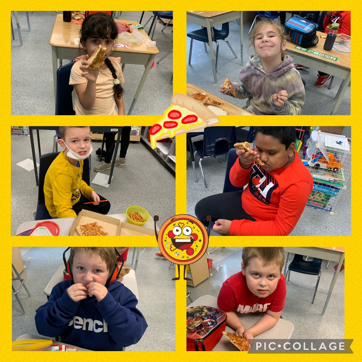 MsRuggaber's tweet photo. Pizza Friday makes us happy! 🍕🍕@PEPanthers https://t.co/XXu69RggZ0