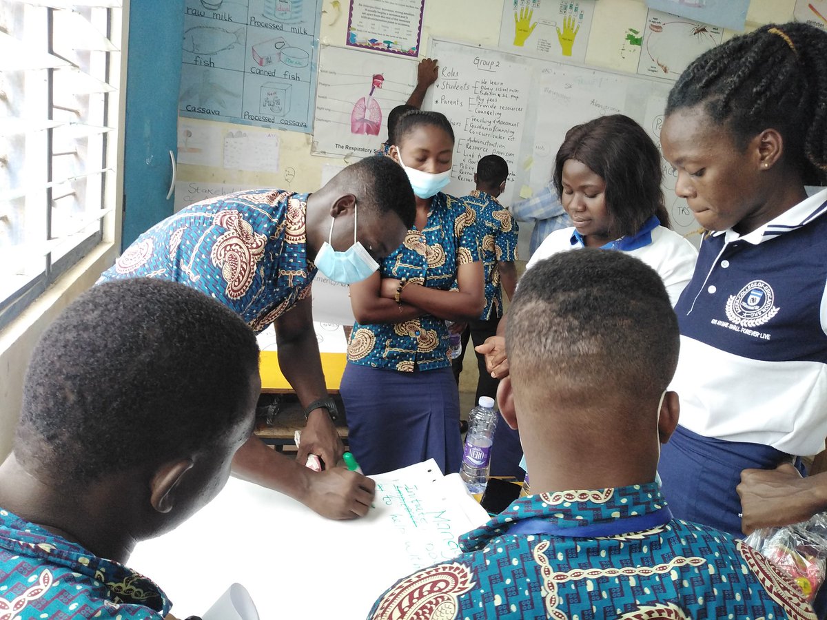 officialdanso1's tweet photo. Mentees in AcCE Demonstration School earlier today had an interactive encounter with officials from T-TEL on the role of stakeholders in improving teaching & learning under the theme: 'Managing for Learning'capacity building workshop. #OutProgramDiary21
@TTELGhana
@gheduservice https://t.co/oObxvFOQSj