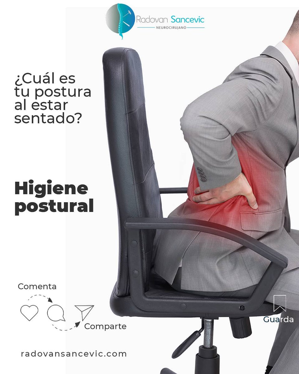 RadovanSancevic's tweet photo. Mantener la correcta posición del cuerpo:
.
#SabíasQué nueve de cada 10 personas han sufrido o sufrirán un episodio de dolor de espalda lumbar en algún momento de su vida. https://t.co/Nb7rSaClct