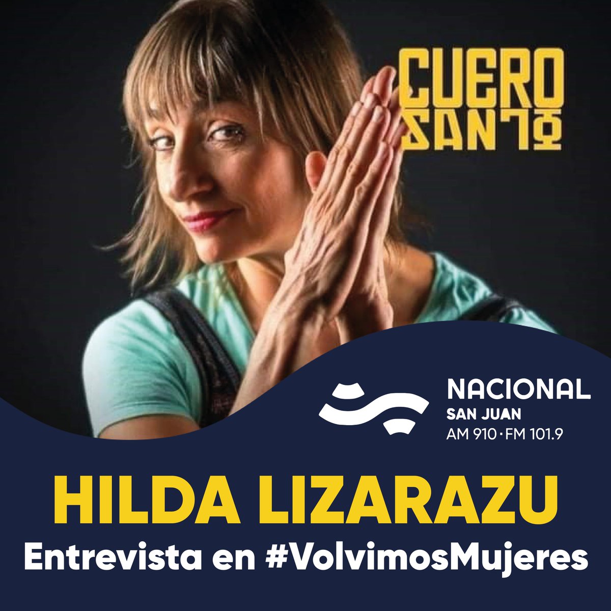 Mañana <a href="/lizarazuok/">Hilda Lizarazu</a> se presenta en San Juan y en #VolvimosMujeres aprovechamos para hablar con ella.

Nos contó que está " viviendo un momento de alta efervescencia, lo que estoy haciendo me encanta" .

👉instagram.com/p/CV5rzS8MEtF/