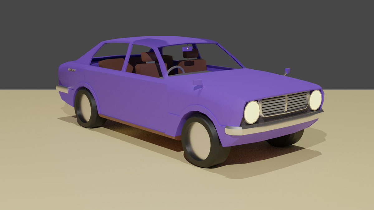 trenaime's tweet photo. Corolla KE30 (It's my first time modeeling a car :p), kinda fit the style of simplicity that Jailbreak has
#Blender3d #KE30 #jailbreakcreations https://t.co/jE3cUEzyI5