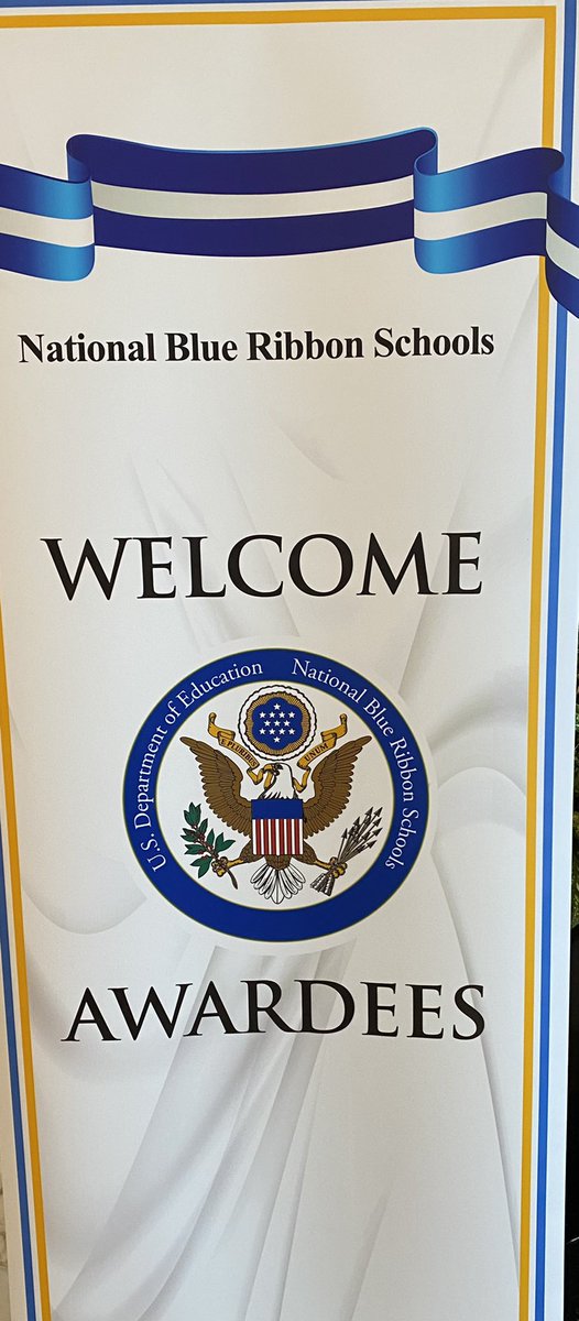 drjbg3's tweet photo. @NSESDolphins is one of seven schools from Virginia being recognized at the @NatlBlueRibbon Ceremony, and it was the only one featured in the program. I love the creativity with the American flag dolphins! #BuildingTheBestSPS #NBRS2021 #ElementaryFoundation 🐬 https://t.co/7wb3YhI1qd