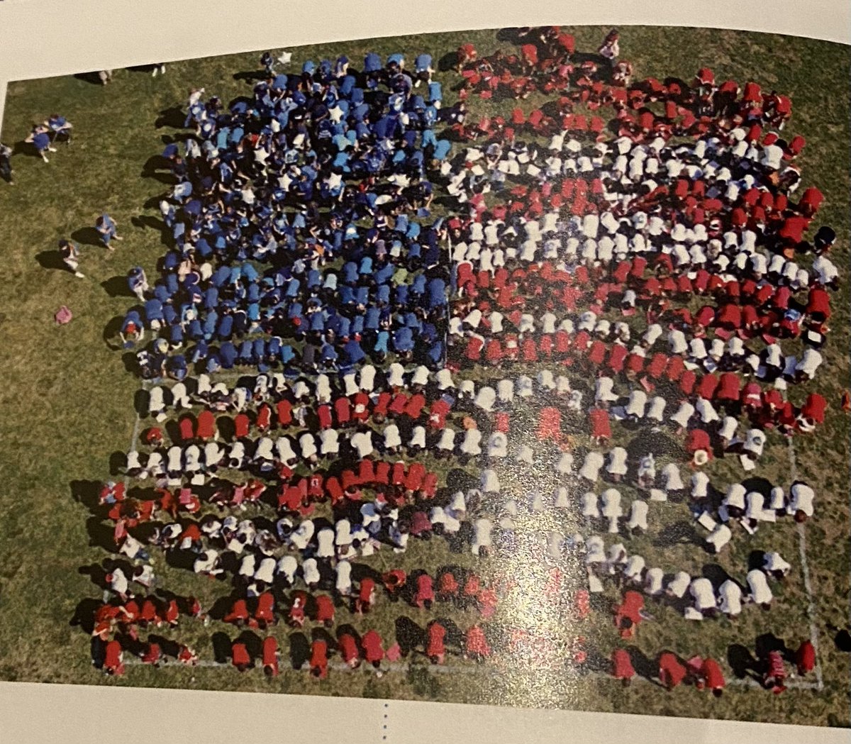 drjbg3's tweet photo. @NSESDolphins is one of seven schools from Virginia being recognized at the @NatlBlueRibbon Ceremony, and it was the only one featured in the program. I love the creativity with the American flag dolphins! #BuildingTheBestSPS #NBRS2021 #ElementaryFoundation 🐬 https://t.co/7wb3YhI1qd