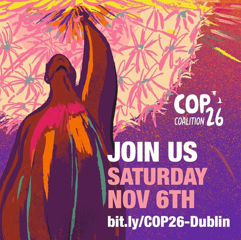 🚨Don't forget about the Dublin #COP26 demonstration tomorrow. 

👉Garden of Remembrance 12pm 

#COP26 
#COP26Glasgow 
#cop26ireland
#march4climatejustice
#SocDems4ClimateJustice 🌱💜🌍