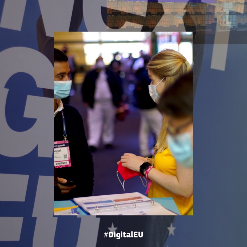 DigitalEU's tweet photo. That's a wrap for #EUatWebSummit!
Thanks to everyone who stopped by to talk about digital & tech 🤖
#ICYMI Read about the European startups alliance launched there this week @ESNAlliance https://t.co/CJTNbCpY3J
See you next year, Lisbon!👋💖
#WebSummit #DigitalEU #StartupsEU
