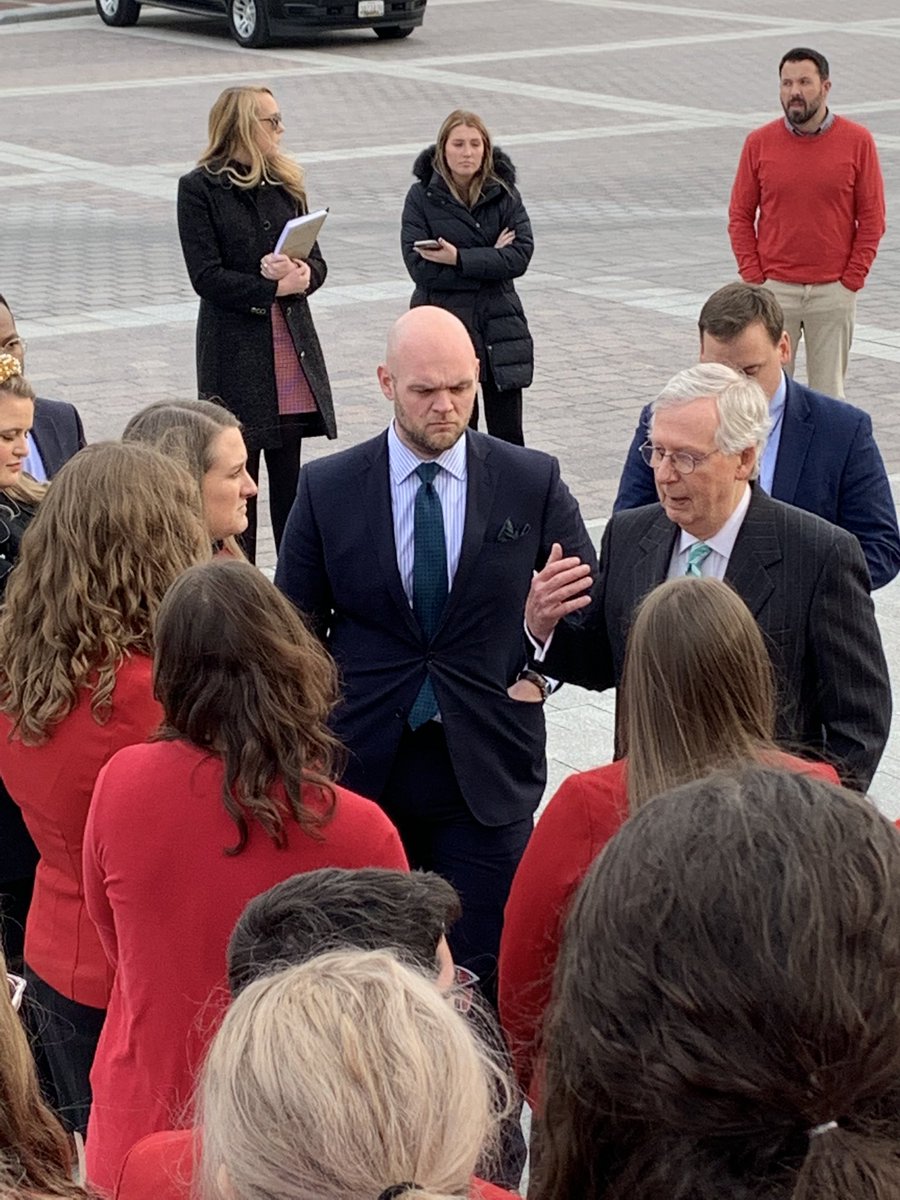hhs_fccla's tweet photo. Highlands FCCLA meeting with @RepThomasMassie and @LeaderMcConnell as part of our FCCLA Capitol Leadership. #makeitcount @FTSchools @FTSUPT @Jodar42 @FTHighlandsHS @KYFCCLA https://t.co/LP0CEzb5mI