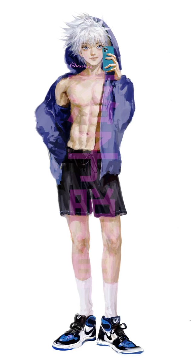 uuchinn's tweet photo. #killua #キルア #奇犽 朋友要了好几年了啊哈哈哈哈 可算还��了！大概是16-17岁的ki~ https://t.co/AdEPALAn4S