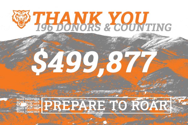 We're so close we can taste it! Thank you to the 196 donors who have stepped up to help ISU Athletics in a BIG WAY. Today is the final day of our #Prepare2Roar campaign and there is still time to make a BIG IMPACT! #RoarTogether 

app.mobilecause.com/vf/Prepare2Roar