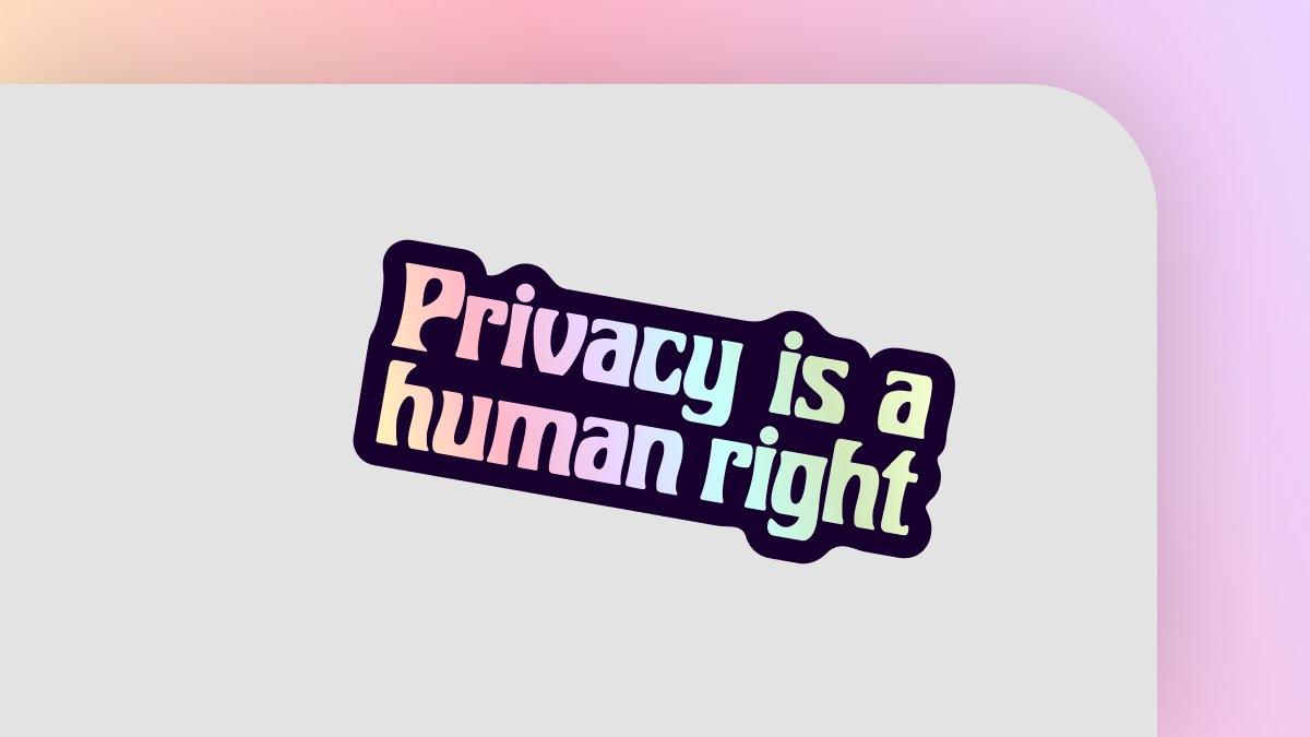 Become a monthly donor, of any amount, to <a href="/torproject/">The Tor Project</a> before the end of the year and you'll receive this exclusive holographic 'privacy is a human right' sticker. Add some sparkle on your laptop.✨ torproject.org/donate/donate-…