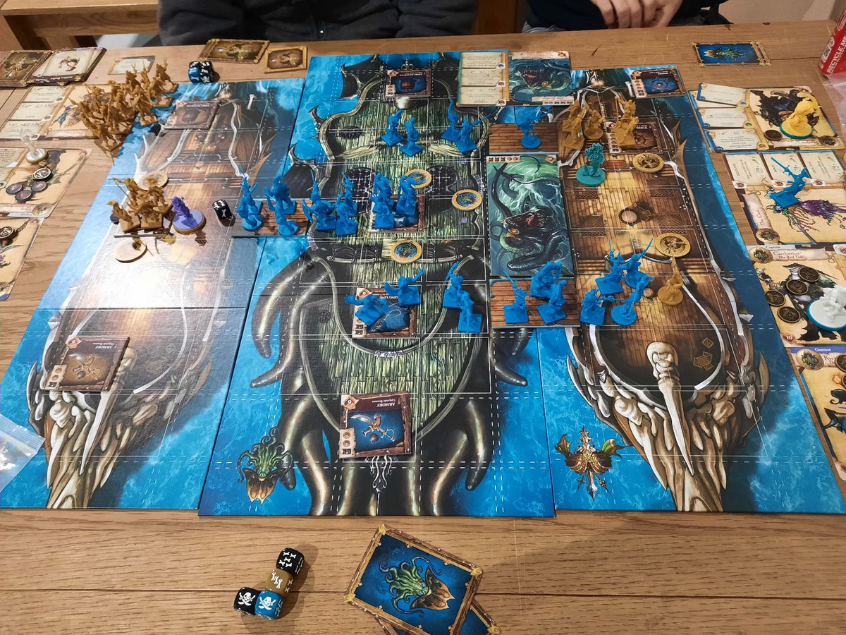 WaylandGames's tweet photo. It's #staffgamenight and Charlotte and Soner have been having some swashbuckling fun playing Rum and Bones ☠️
What have you been playing, let us know in the comments below!
#rumandbones #boardgames #tabletop #miniatures #pirates #tabletopgames https://t.co/NNQsaSXvuS