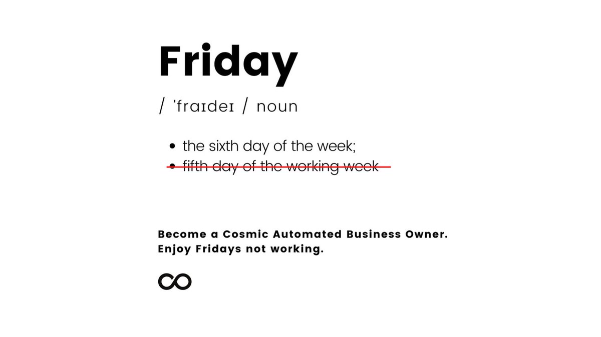 CosmicMobility's tweet photo. No more “Thank God it’s Friday” because, with Cosmic, every day is Fri-yay!

Sounds interesting? Visit us to learn more: https://t.co/Lqcxbwmslf

#automatedincome #vendingmachine #cosmicgo #cosmic #businessidea https://t.co/mtoDiqwqev