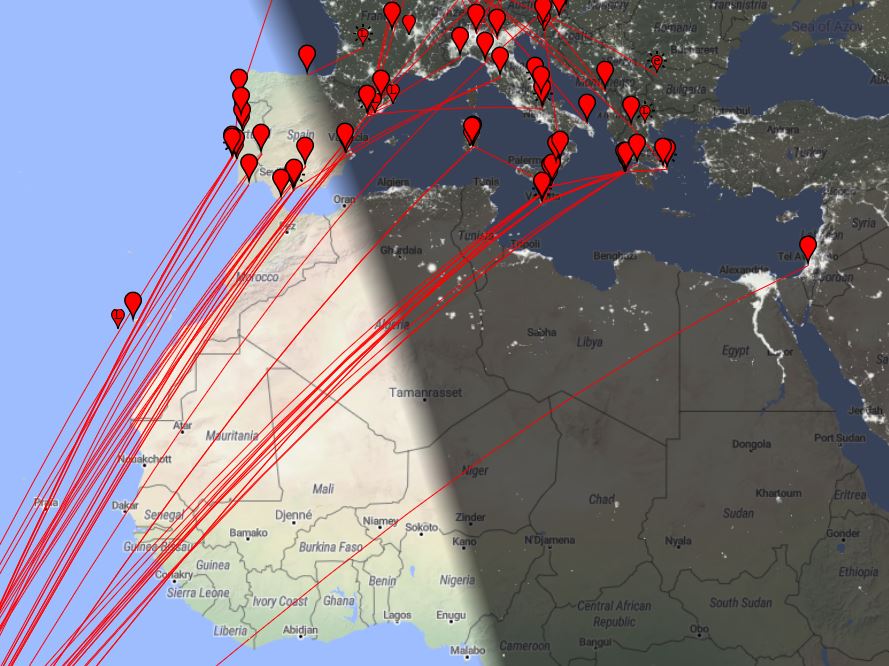 sp5xmu's tweet photo. NOW ‼️This time First Trans-Equatorial Propagation #TEP on #50MHz in Solar Cycle 25 from S-W Europe to Brazil 🇧🇷 #PY1MHZ @PY2XB #PY2GN and more I need still to wait for this propagation 😬😤@ei7gl #hamr #dx @Six_Addict @SixMeterFunCLUB @UKSMG @DX_World @DXInformation @SP4K SSN 28 https://t.co/F7kWuVJ23s