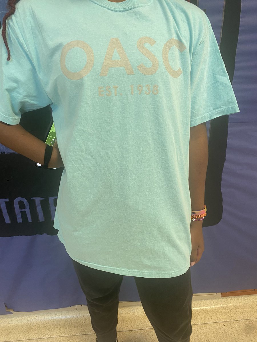 oascok's tweet photo. OASC MERCH ON SALE AT STATE IN EXHIBIT HALL STARTING AT 10 AM SAT., NOV 6th.  Comfort Color Gray Sweatshirts for $40 and Comfort Color Mint Chalk tshirts for $20.  Cash or check payable to OASC only. https://t.co/3bUSYn68PM
