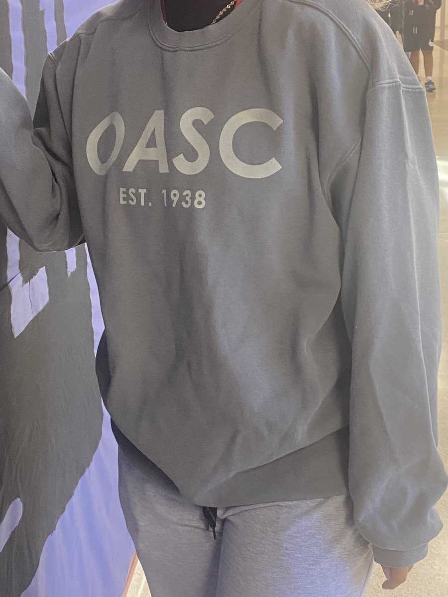 oascok's tweet photo. OASC MERCH ON SALE AT STATE IN EXHIBIT HALL STARTING AT 10 AM SAT., NOV 6th.  Comfort Color Gray Sweatshirts for $40 and Comfort Color Mint Chalk tshirts for $20.  Cash or check payable to OASC only. https://t.co/3bUSYn68PM
