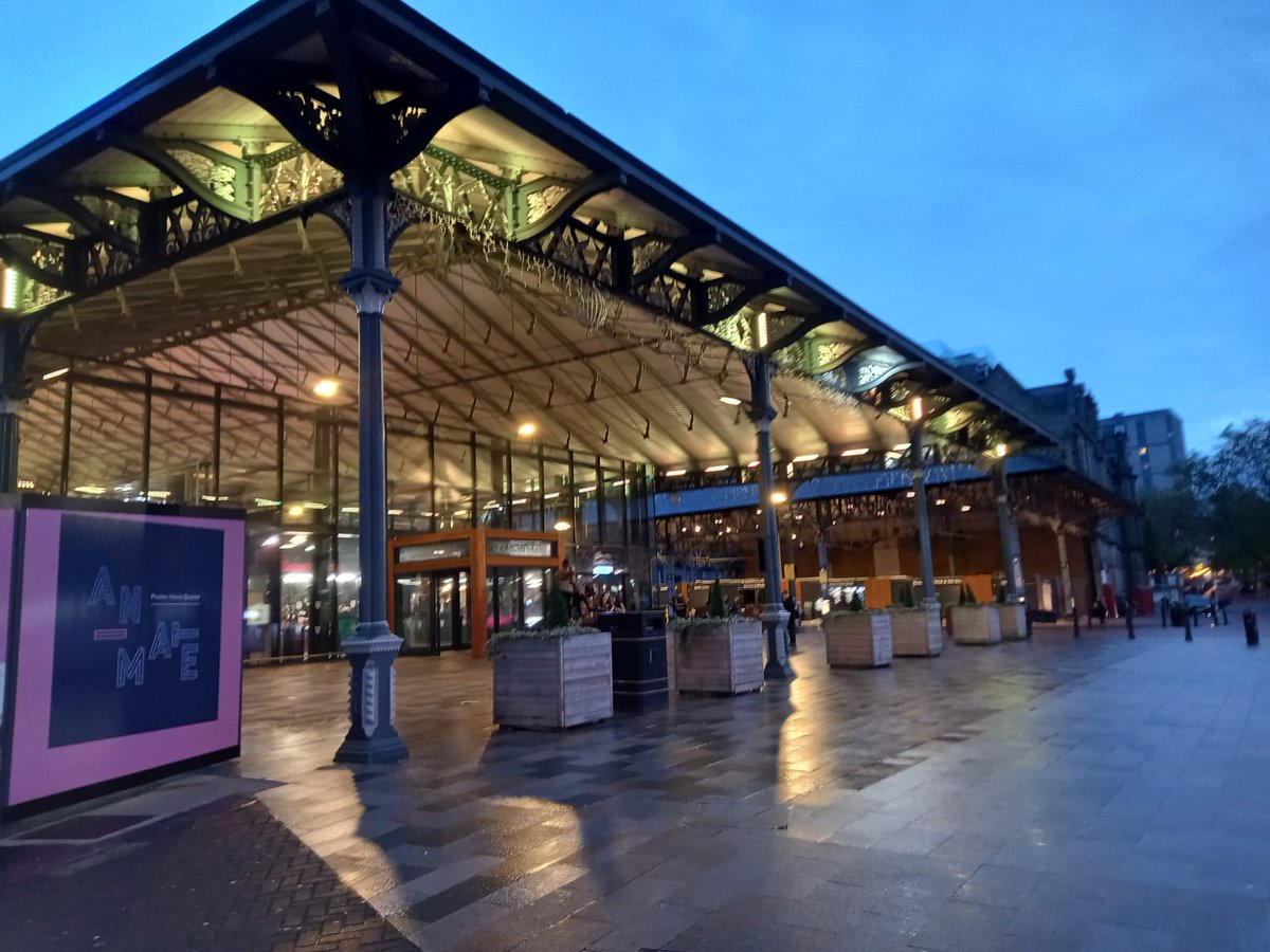 This weekend <a href="/prestonmarkets/">Preston Markets</a> Market Hall and canopies are lit in support of #IslamophobiaAwarenessMonth 
There's no room for hate in Preston
