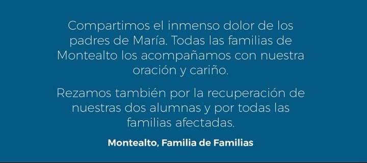 Cariño y oración por todas las familias afectadas. Hoy más que nunca, <a href="/Montealto_cole/">Colegio Montealto</a> es una familia de familias y <a href="/FomentoEdu/">Colegios de FOMENTO</a>, una familia de familias de familias. 

#familiadefamilias #montealto #colegiosdefomento