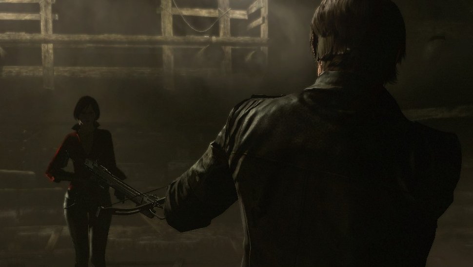 no_reeree's tweet photo. another proof that they're married in re6 is that ada didnt even point a gun at him, they're done with the foreplay phase https://t.co/DrbGyyJ8Ka