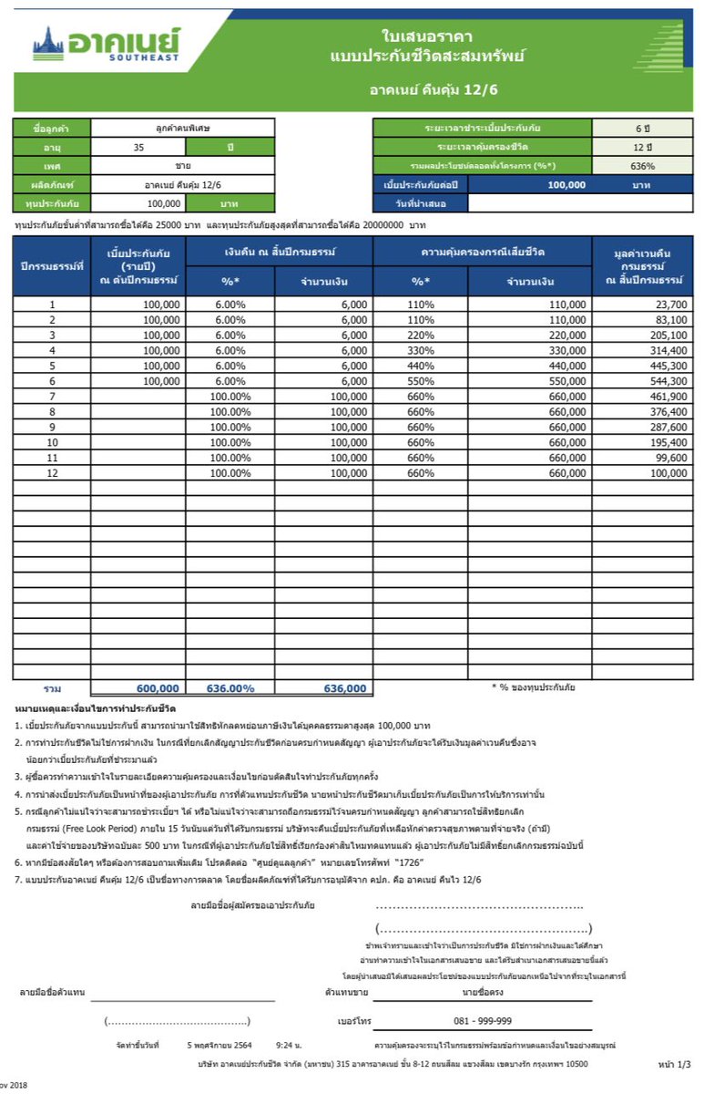 PocketTH's tweet image. #ประกันเพื่อลดหย่อนภาษี แผนนี้ คืนเงินไวมาก ไม่ต้องรอครบ 10 ปี ก็ทยอยคืนเบี้ยให้ตั้งแต่ปีที่ 7 แล้ว / ดูรูปนะ แผนนึ้น่าสนใจ ถ้าอยากสอบถามเพิ่ม : line.itsarainsure.com ได้เลย