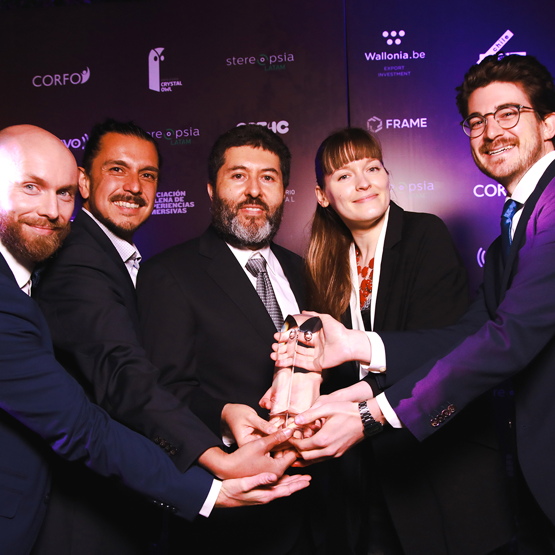 osoBorrosoDGTL's tweet photo. THE CRYSTAL OWL AWARD IS OURS! The big VR world of @OrantCharities based on #MozillaHubs was recognized as the best educational #XR experience 2021.

We are very grateful to @Stereopsia Latam for the honor of being the first-ever winner of the new and promising XR industry award! https://t.co/DbRron1Tx6