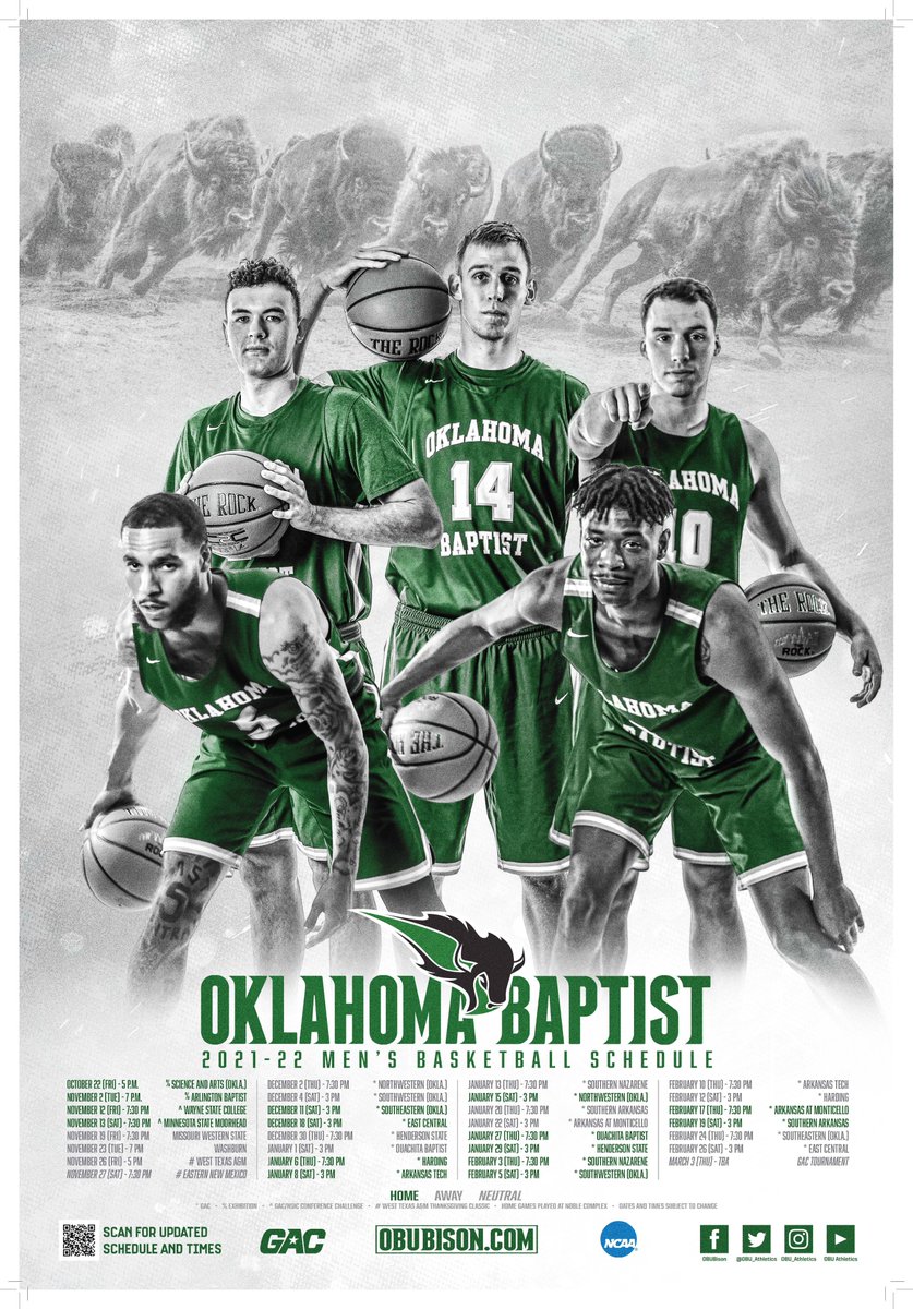 OBU_MBBall's tweet photo. It's going to be a fun season. Don't miss out.

#thebisonaregathering🤫 https://t.co/TbKv7gsFXI