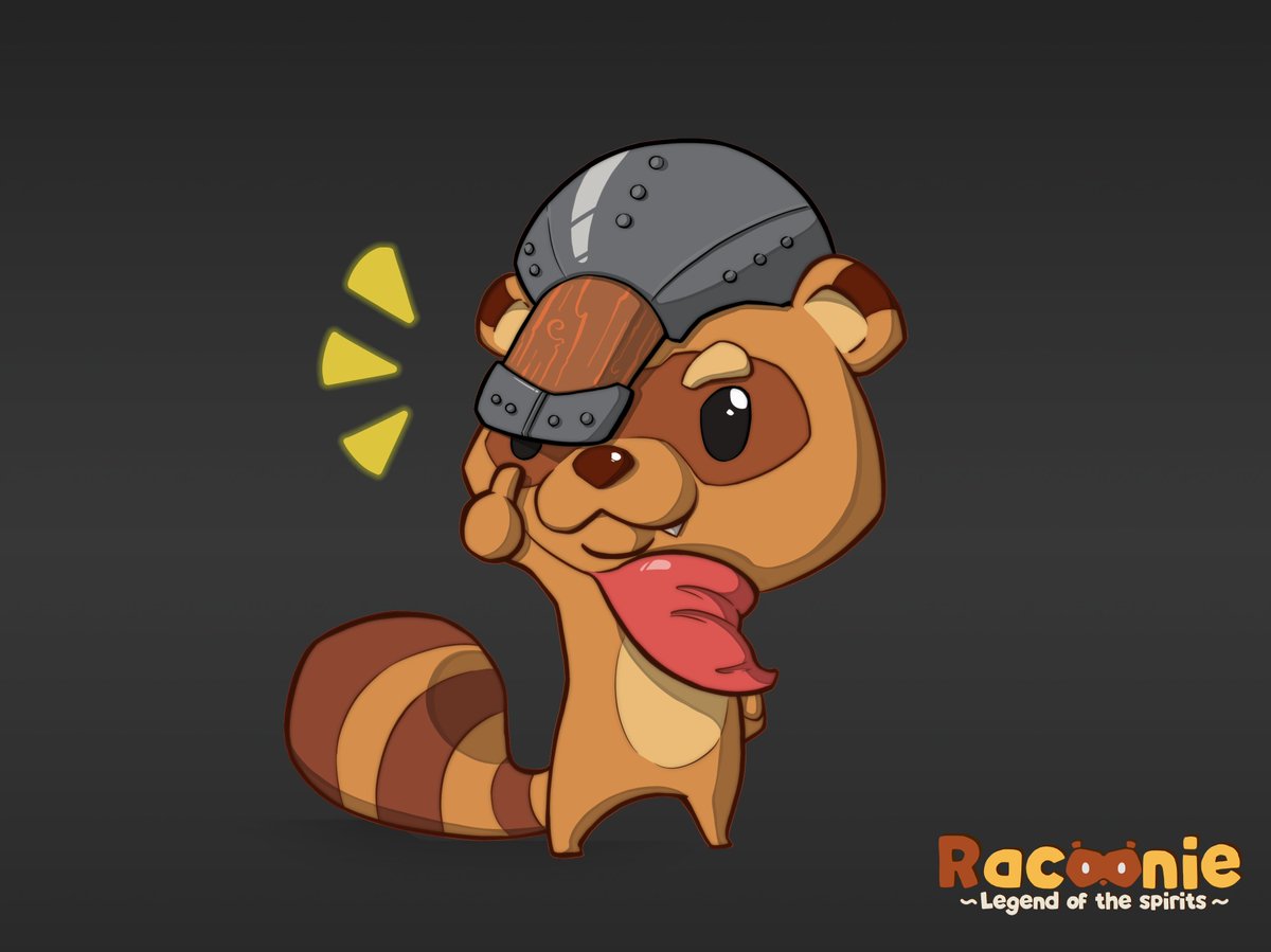 OrabongArt's tweet photo. Our triumphant hero for Racoonie: Legend of the Spirits

@DramaticIceberg 
.
.
.
#conceptart #art #digitalart #indiegame #racoon #tanuki #cute #stylizedart  #RacoonieLegendoftheSpirits #DramaticIceberg #orabongart https://t.co/iNXTtZEtKL
