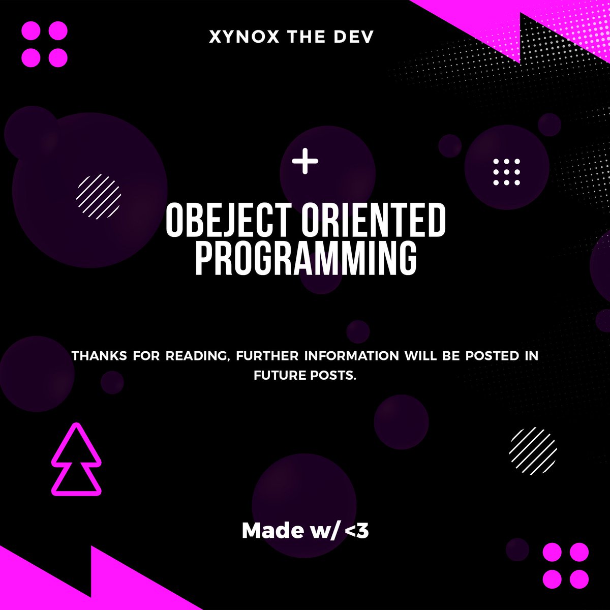 Arindamz03's tweet image. This post is about Object Oriented Programming (OOP) and its types.

🔰 Follow me on my socials i.e. /XynoxTheDev or just search XYNOX on google, for more frequent updates!

🔰 Hashtags:
#codinganddecoding #javascript #coding #developer #java #coder #frontend #backend #code #dev