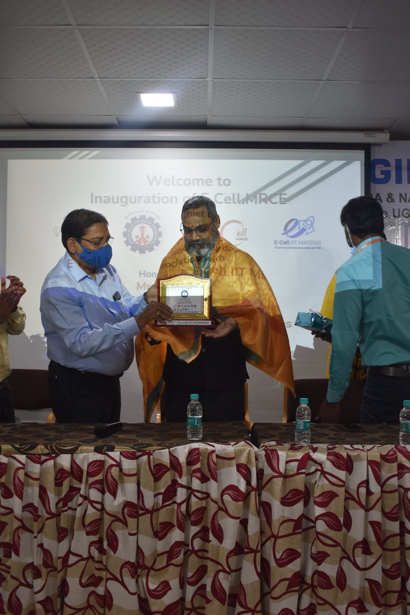 ecell_mrce's tweet photo. Malla Reddy College of Engineering has officially inaugurated its own Entrepreneurship Cell in association with E Cell, IIT Madras, and E Cell, IIT Bombay. We thank our honorable chief guest Mr. Viiveck Varma Sir for his presence and guidance on the initial steps of E Cell, MRCE https://t.co/9h91Py3Esg