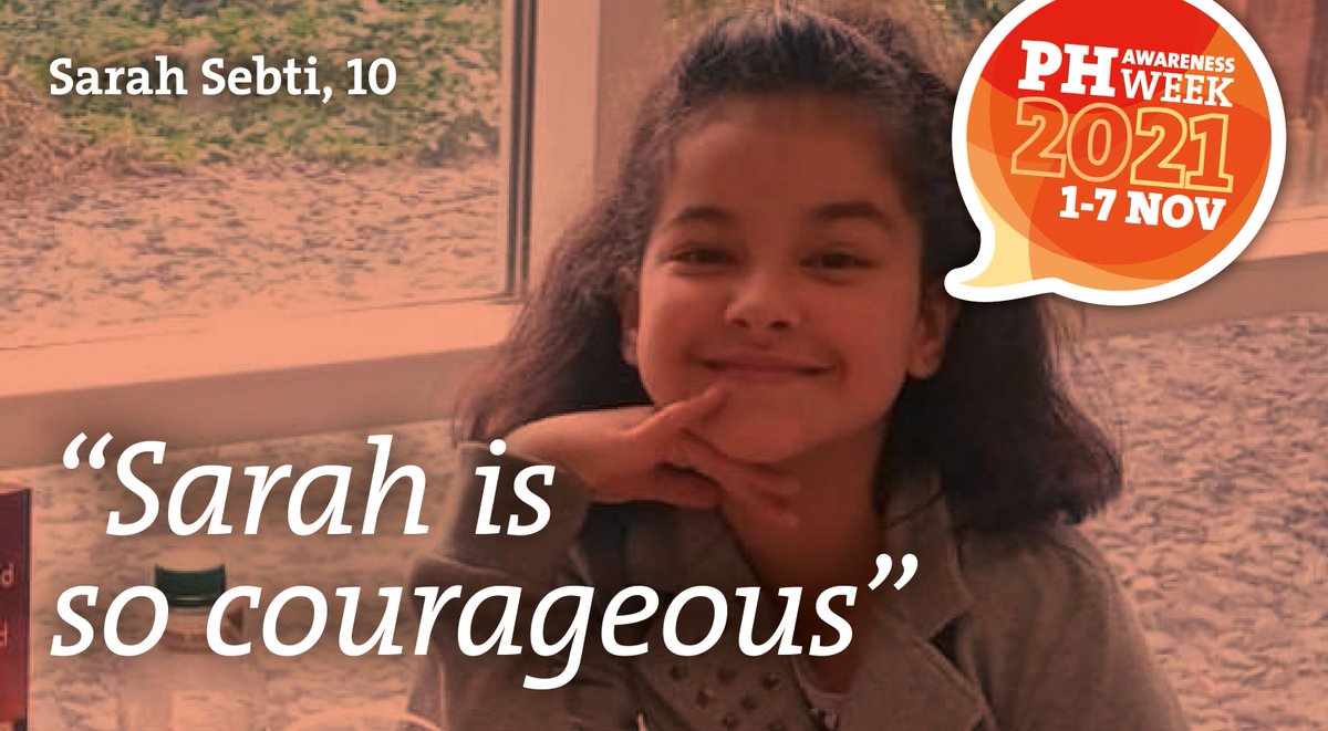 PHA_UK's tweet photo. Little PHighter | Sarah Sebti π§‘
------
#PHWeek21 #HearOurVoices #LittlePHighters https://t.co/qZlIQL464G