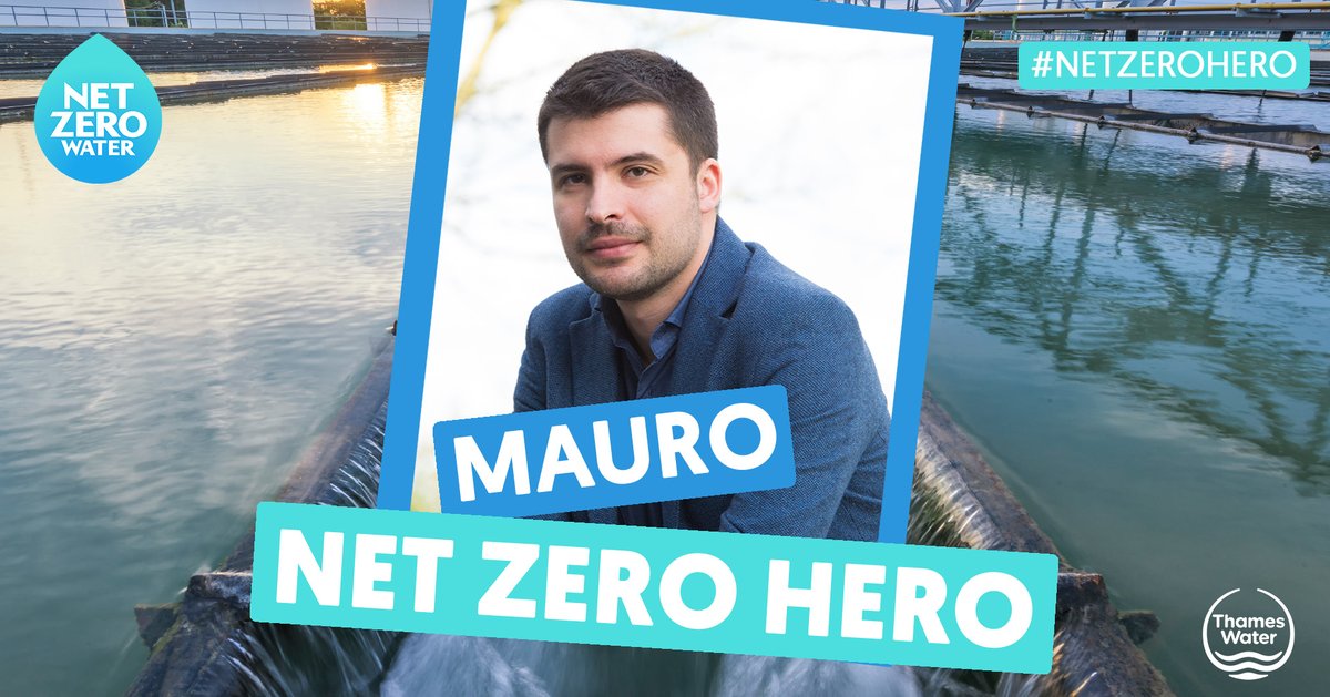 WaterUK's tweet photo. Mauro @ThamesWater is an innovative #NetZeroHero having realised the process of generating green electricity from sewage treatment. It’s just one of the projects we’re discussing at #COP26. 

Learn more about the UK water industry's race to #NetZeroWater https://t.co/2J8ZjWwwc9 https://t.co/we257TeJ3L