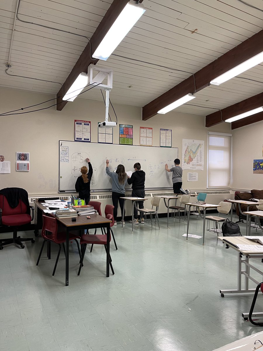 FatimaAcademy's tweet image. Our Grade 7’s are learning all about long division, decimals &amp;amp; fractions with Mr. Haldar in Math! #learningisdoing @NLESDCA