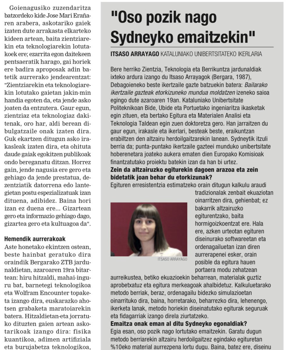 📣📣 WE ARE IN THE NEWS 📣📣

And we will be presenting the <a href="/NewGeneSS/">NewGeneSS</a> project at the first “Basque Young Researchers Shaping the World of the Future” event, organized by <a href="/ItsasoArrayago/">IA</a> and <a href="/BergaraMuseoa/">Laboratorium Museoa</a> for the #ZTB2021 in #Bergara!

@MSCActions