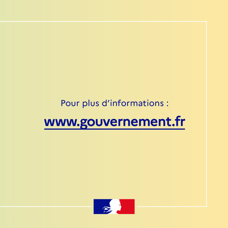 gouvernementFR's tweet photo. Indemnité inflation de 100 € versée à 38 millions de Français : quand cette aide sera-t-elle versée ? ⤵️

Pour en savoir plus : https://t.co/vK9KEVFw0l