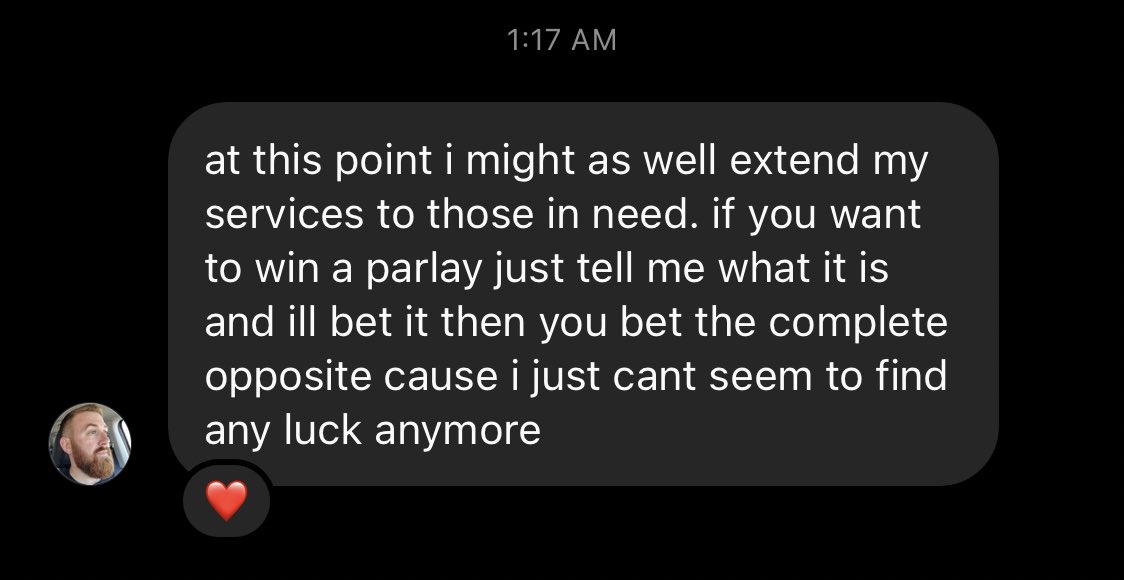 br_betting's tweet image. This guy in our DM’s is willing to take one for the team 🤣🤣