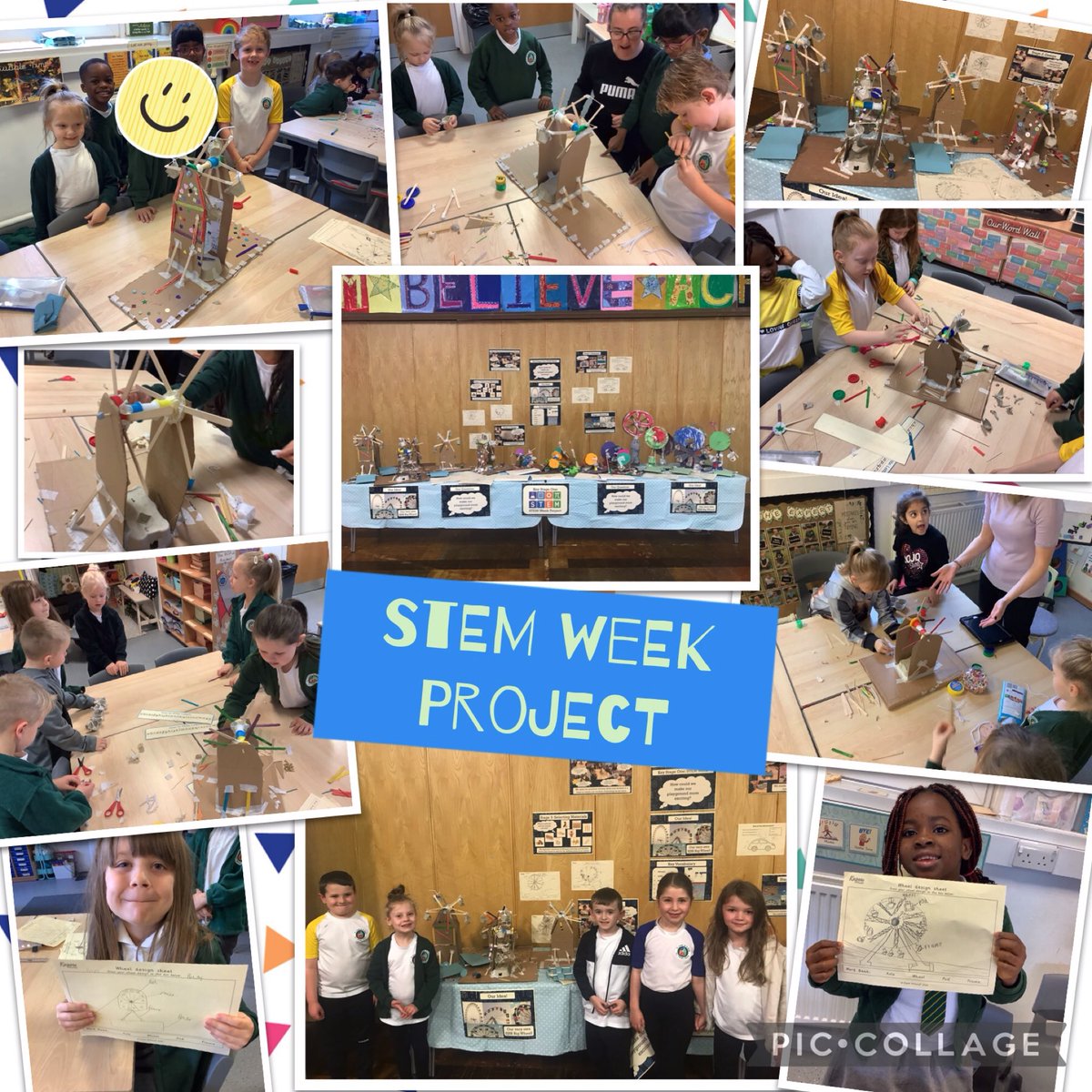 How could we make our playground more exciting? As part of STEM Week, KS1 explored the mechanism of a wheel. We then designed and made a model of a fairground wheel by testing materials first and solving any problems that we came across. #sjsbSTEM #sjsbDT #sjsbmaths #sjsbscience