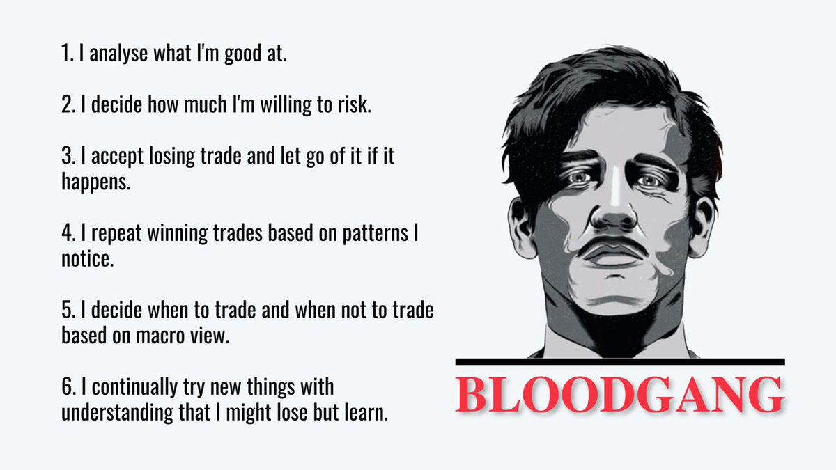 bloodgoodBTC's tweet photo. Why I win and most traders don't.

Trick is not in following them individually but in how this system works as a whole. 

Disregard any of the points and you will fail. 

Follow all of them and you might be driving alongside me with your Porsche. 

Capische? https://t.co/8g9ryF13UN