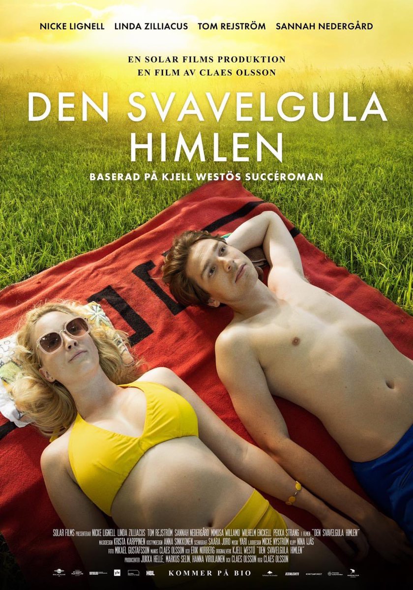 pia_rickman's tweet photo. “Den Svavelgula himlen” in cinemas today- Rikinkeltainen taivas tänään ensi-illassa! 💛

 #rikinkeltainentaivas #densvavelgulahimlen #intimacycoordinator #consensualcreativity #intimacychoreography 
@SolarFilmsInc #claesolsson #kjellwestö https://t.co/2uOsukZrX0
