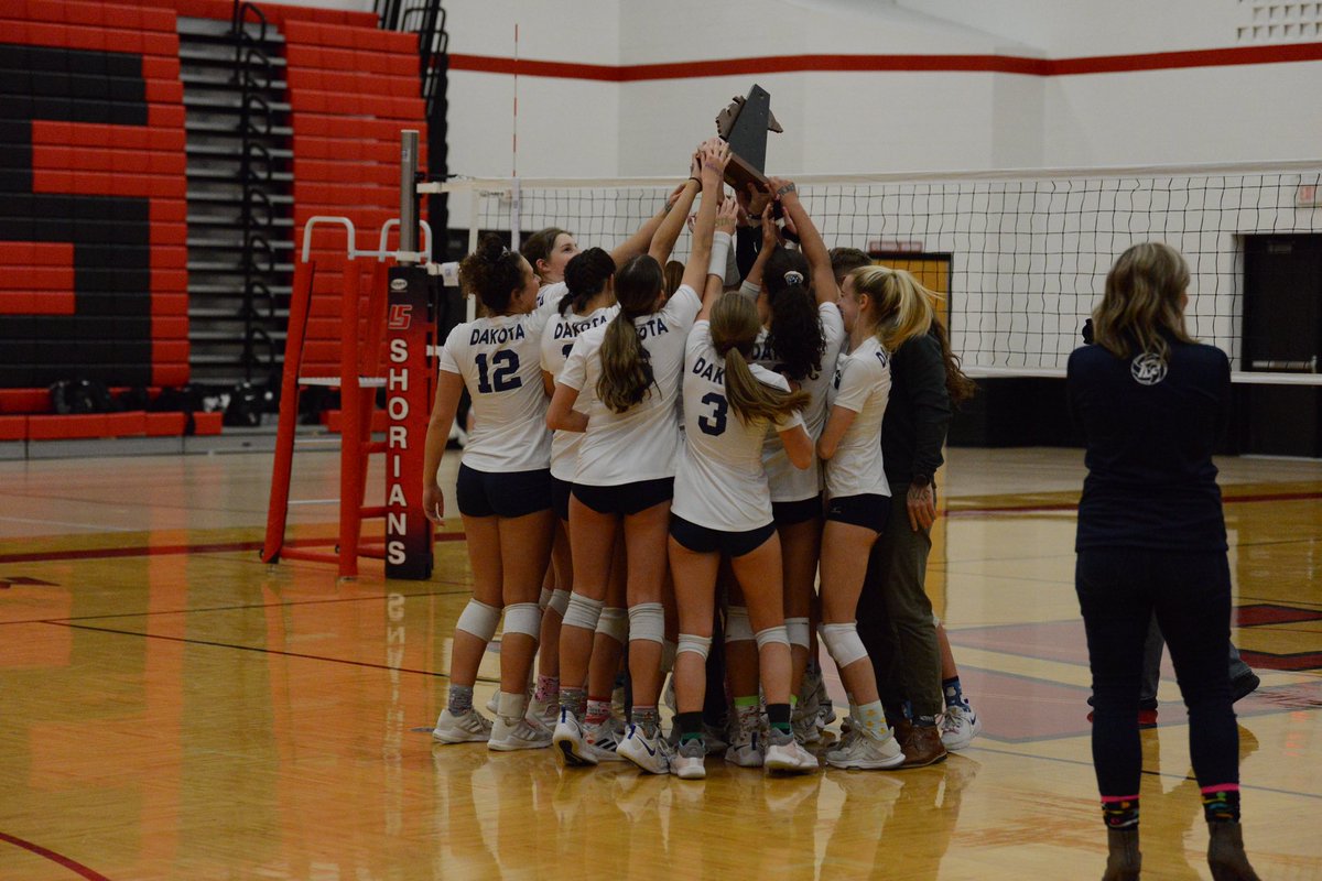 dakotavball's tweet photo. DISTRICT CHAMPS!! #roadtostates https://t.co/vXFmrC2pVG