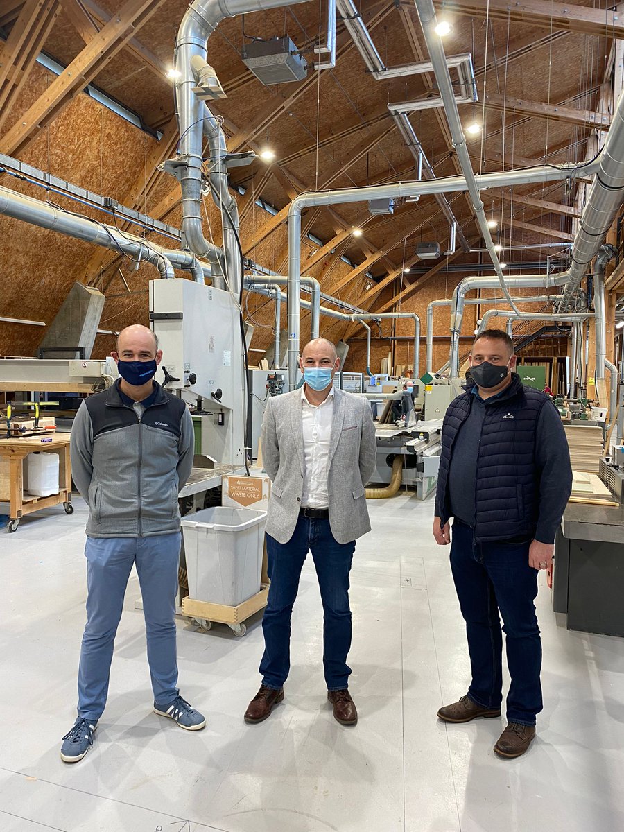 ATU_Connemara's tweet photo. We were delighted to welcome Andrew Stuart & John Nolan from @WeAreTUDublin for a visit to #gmitletterfrack to collaborate on the #Wood #Manufacturing & Finishing Apprenticeship programme #apprenticeship #practiallearning https://t.co/d3hI4lRs5D