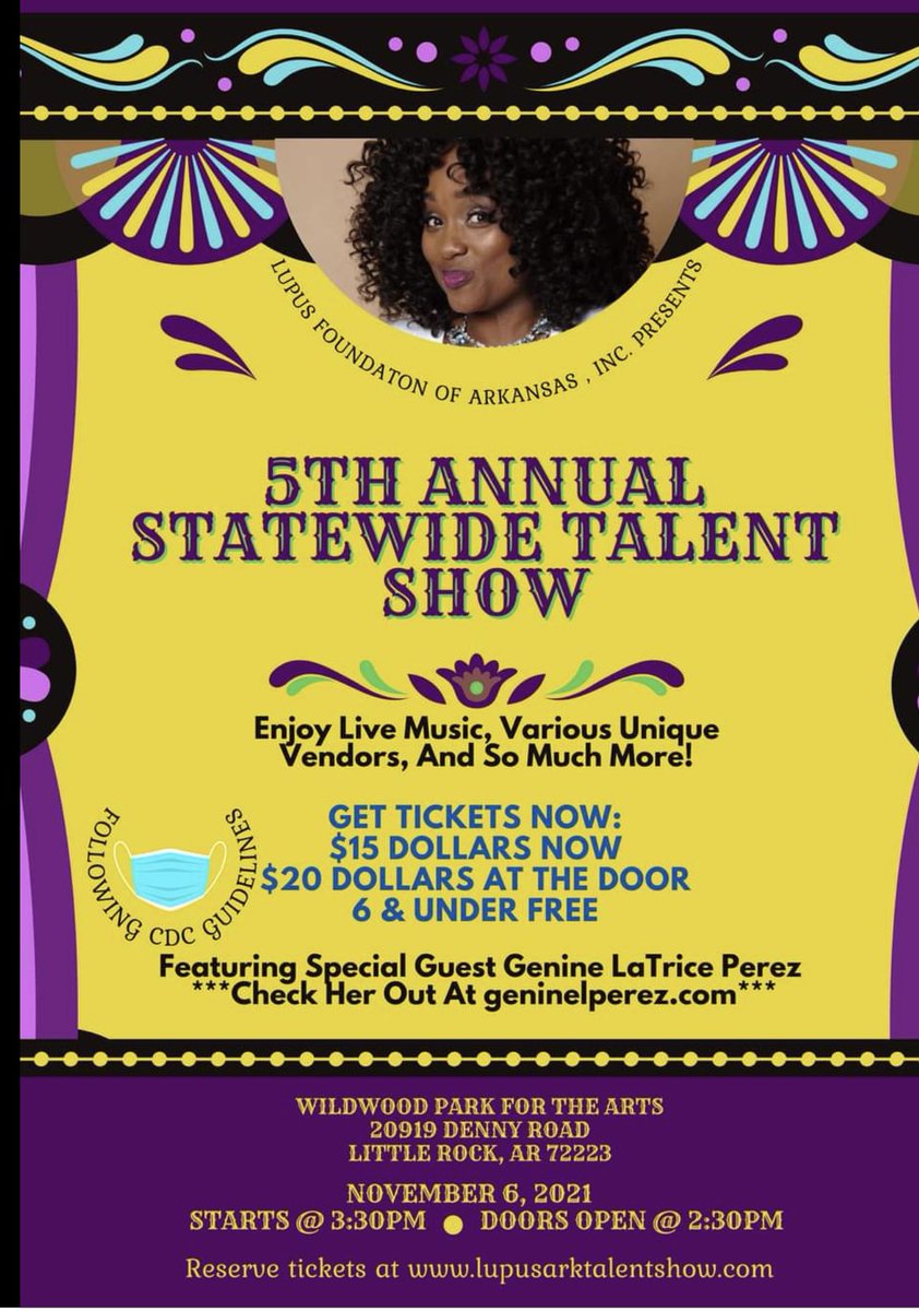 eatgoodforgood's tweet photo. Come and see us THIS SATURDAY, NOVEMBER 6th, at the the 5th Annual Statewide Talent Show held by the Lupus Foundation of Arkansas. You’ll be able to donate for the cause &amp; leave with sweet treat. You don’t want to miss it! #eatgoodforgood #hbcu #sweetsinajar https://t.co/50535mR9zV
