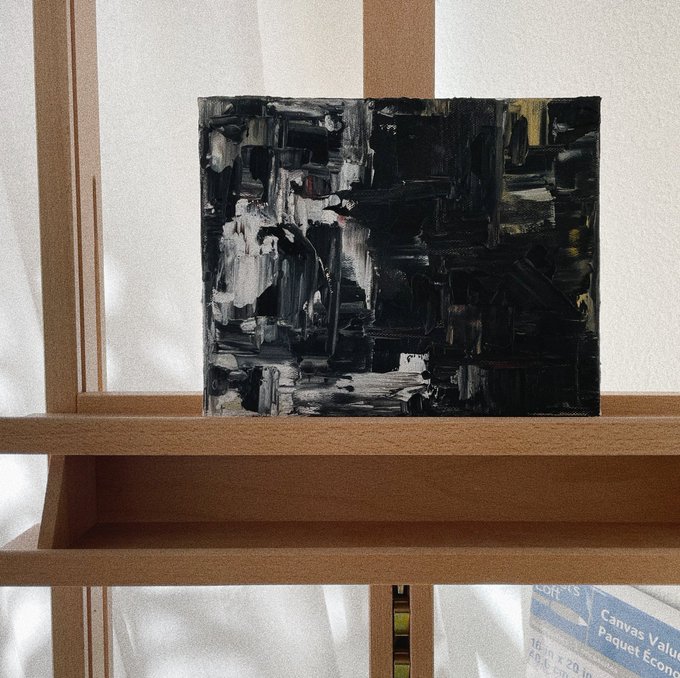 So I took up painting as one of my new hobbies while taking a break. Here is my first attempt at abstract<a href="/tag/worldaidsday"class="tags"><span>#worldaidsday</span></a>