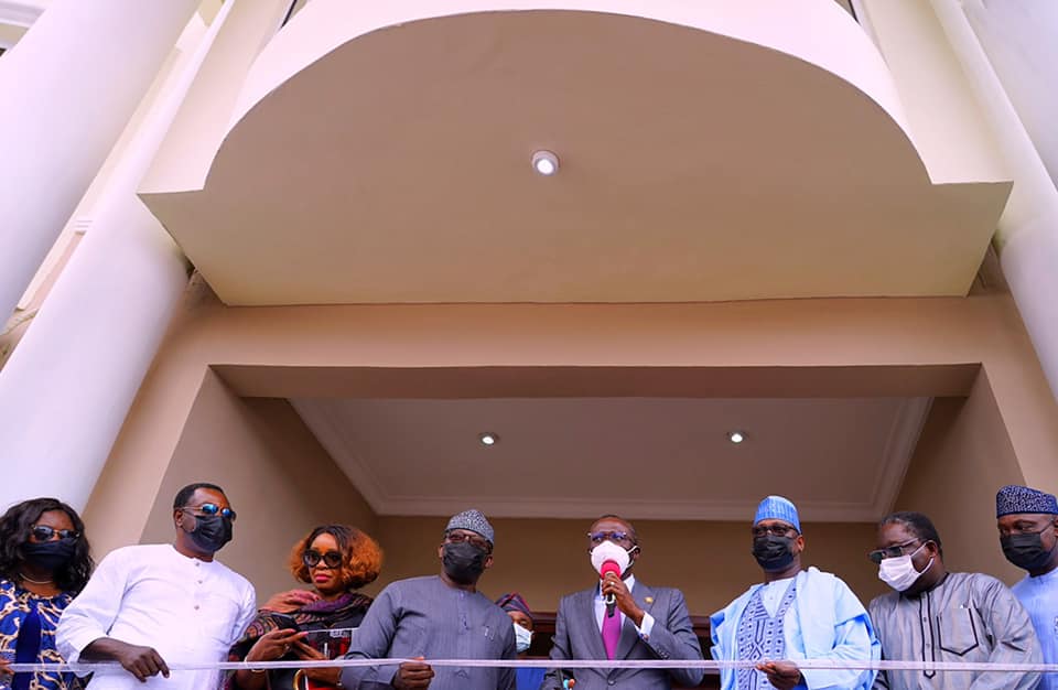 Governor Sanwo-Olu launches the Ekiti State Liaison Office and Governor’s Lodge at GRA Ikeja.