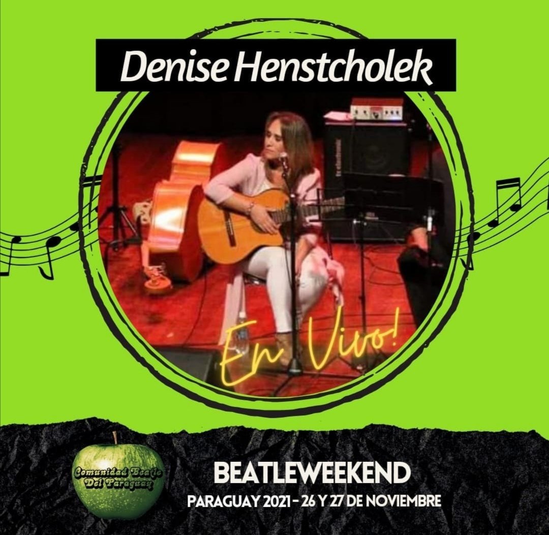 ComuBeatlePy's tweet photo. 📌Info BeatleWeeKend😎

Denise Henstcholek ¡Confirma presencia en BeatleWeekend! 🎸🎶

🤟¡Música en Vivo!, de parte de solistas y las mejores bandas 🎸beatleras de Paraguay. 🎊 https://t.co/AGMFRCvsFW