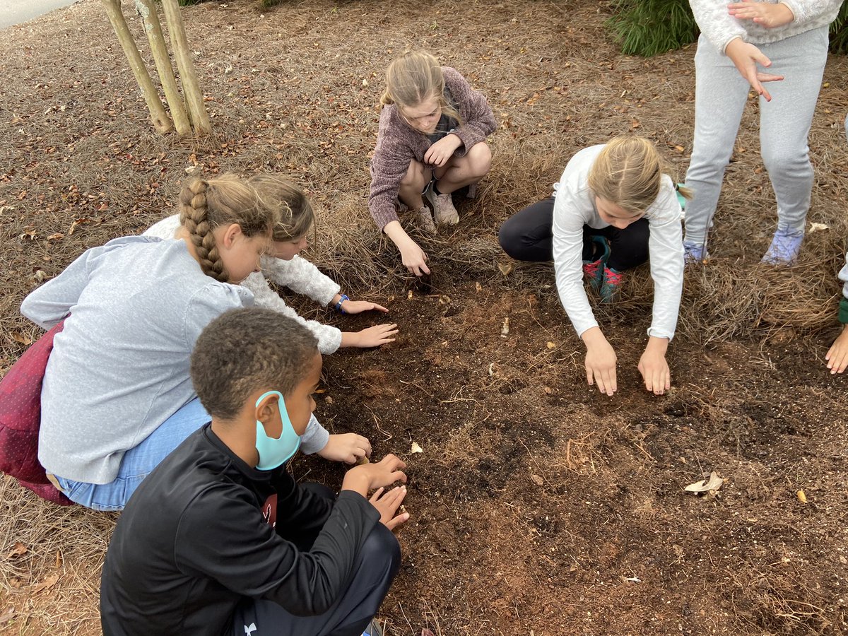 RBESRockets's tweet photo. Rotary Club of Oconee County donated bulbs and our fifth grade students assisted in getting them planted. Thank you Rotary club!#keeprbesbeautiful #hurryupspring #rocketsway https://t.co/FisWkrE7w6