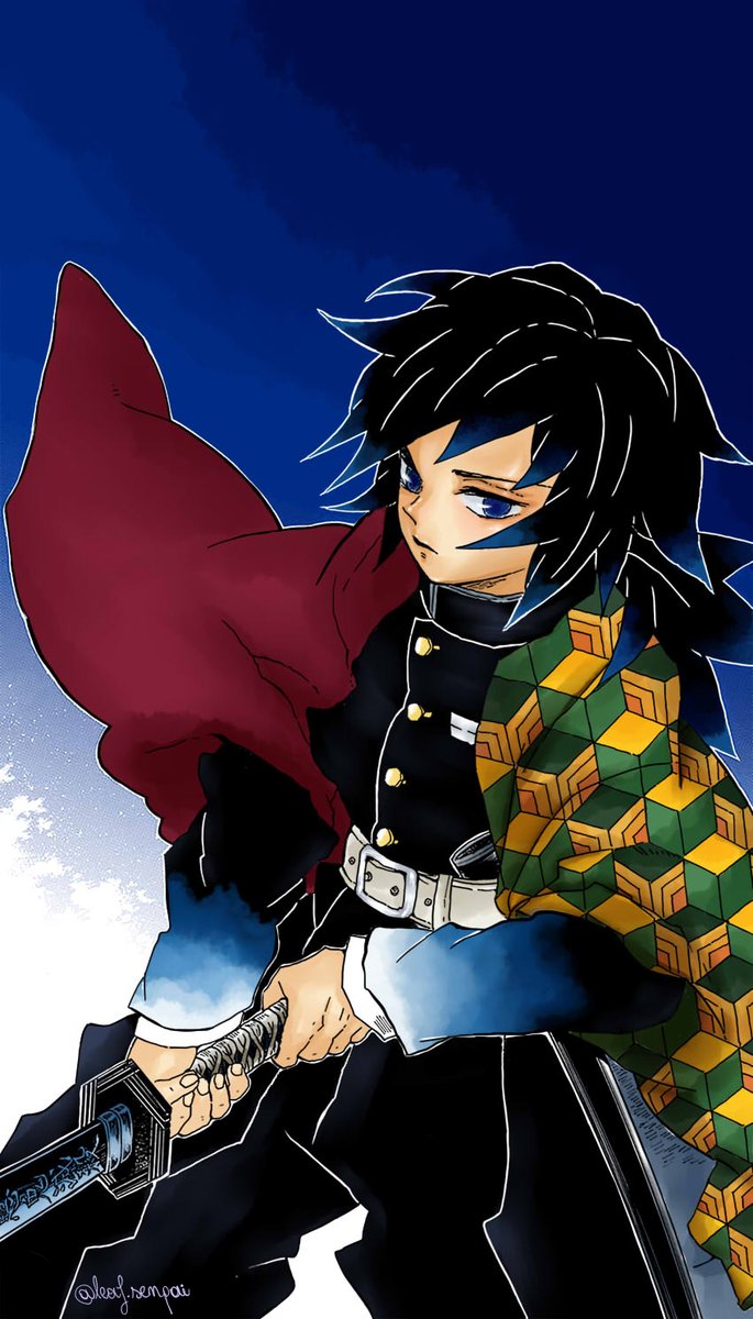 hey_leaf's tweet photo. #DemonSlayer colouring that helped me get through some loooong uni lectures (+wallpaper version yay) https://t.co/bzeqsxUfff