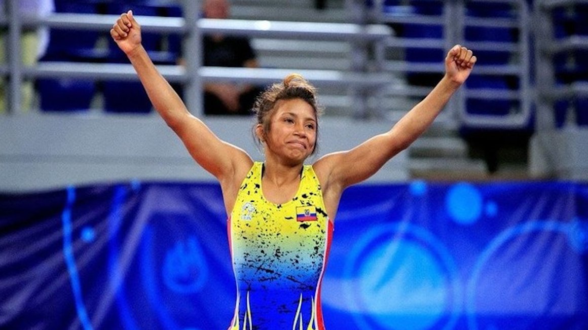 KVerdezoto17's tweet photo. ¡TENEMOS CAMPEONA MUNDIAL!

🤼‍♀️🇪🇨Lucía Yépez se proclama campeona del mundo en los 53 kg de lucha sub 23. La tricolor se impuso en la final y deja en alto el nombre de Ecuador. https://t.co/Hw8Ojw1K7r
